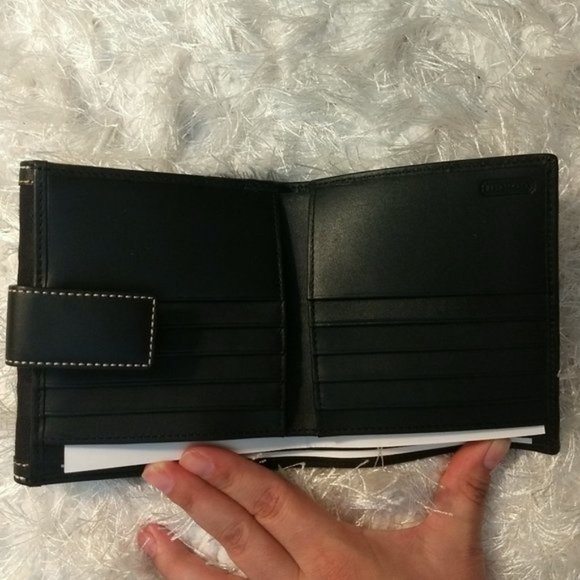 NWOT Coach Signature Black Canvas Wallet - Picture 8 of 8